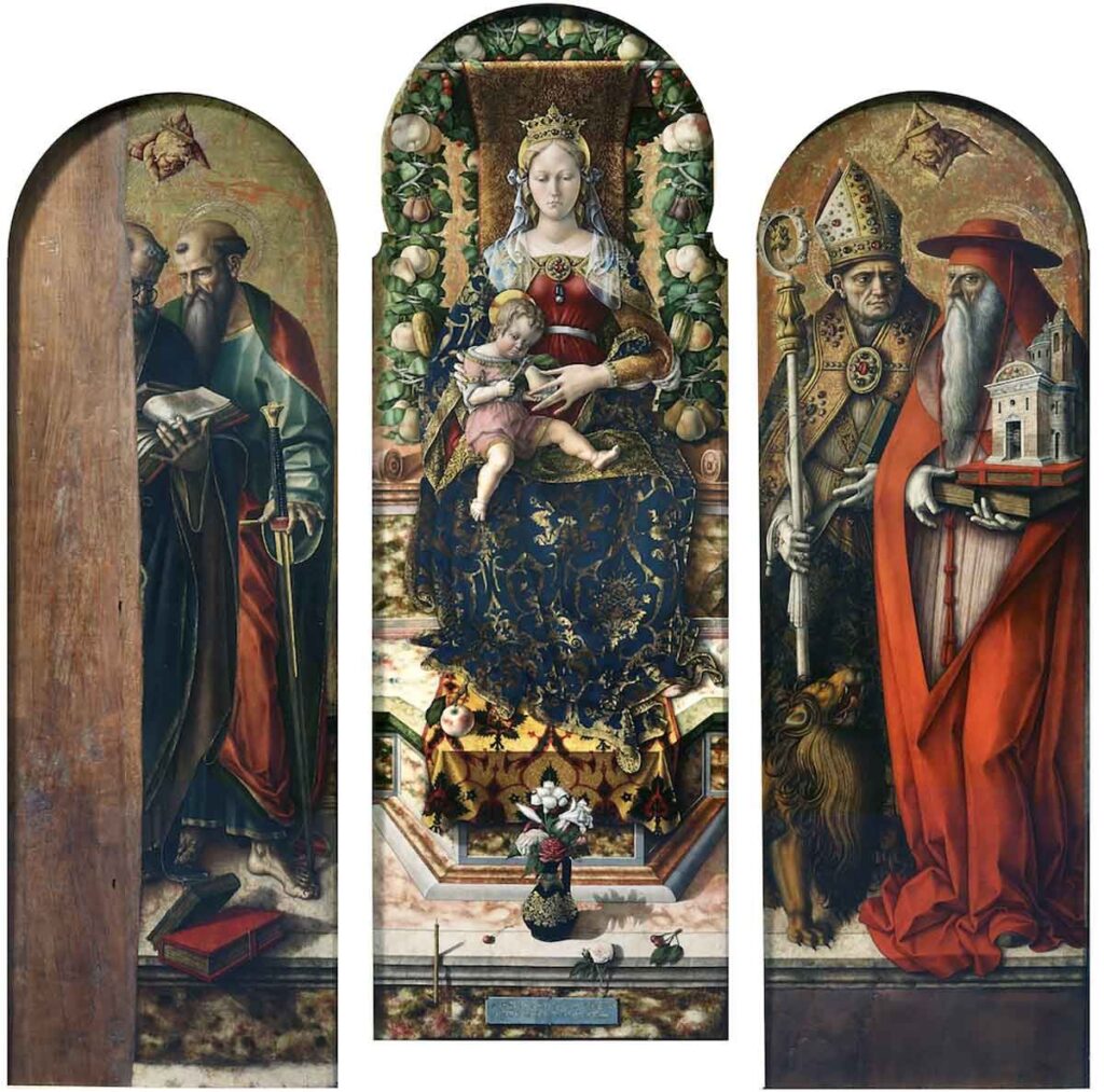 Madonna and Child with St. Peter and St. Paul, St. Ansovinus and St. Jerome (Madonna of the Candle)