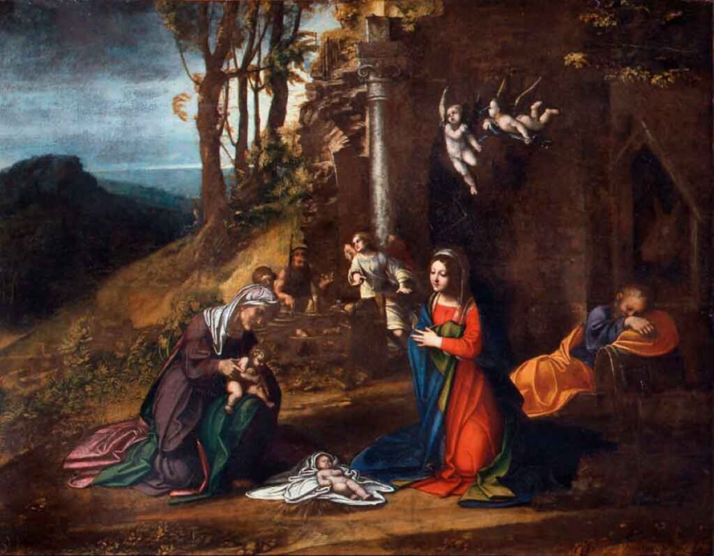 Natività di Gesù con santa Elisabetta e san Giovannino