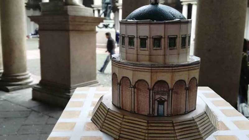 Build a scale model of Raphael’s temple