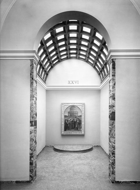 Le nuove sale della Pinacoteca di Brera nel 1950