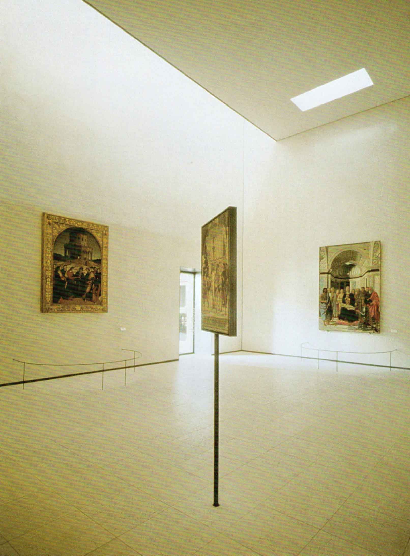 La sala di Raffaello progettata da Vittorio Gregotti